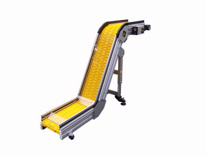 Z conveyor with incline
