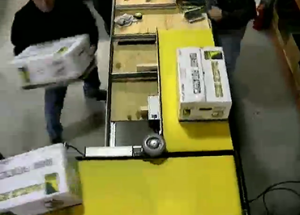 heavy item packaging conveyor