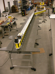 cut out work station z long line conveyor