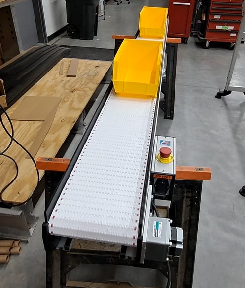 little custom short line conveyor system