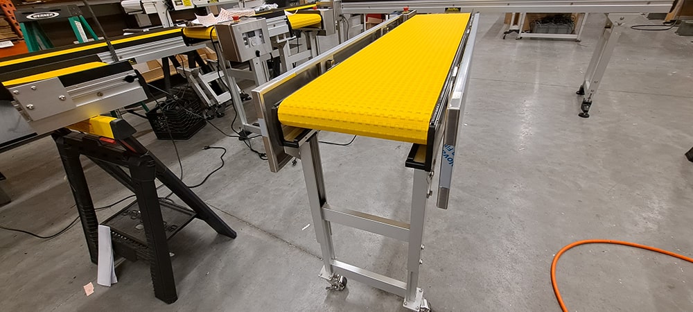 water resistant conveyor fold down workstations