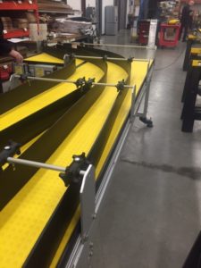S curve Adjustable conveyor Guides
