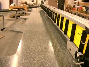 assembly conveyor work stations