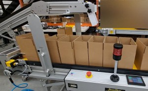 counting conveyor - fills boxes while accumulating