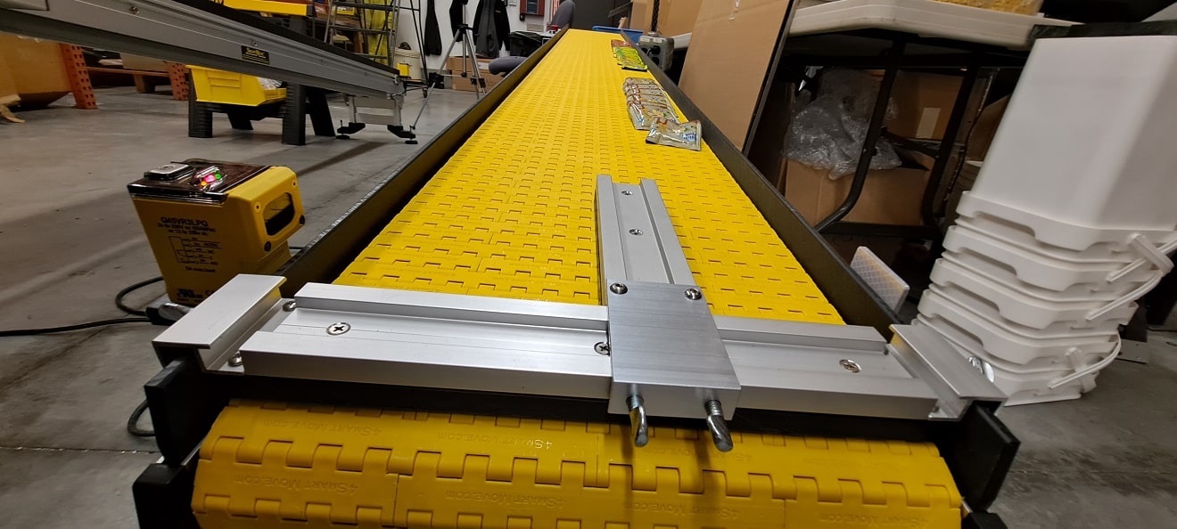 counting stacking packaging conveyor