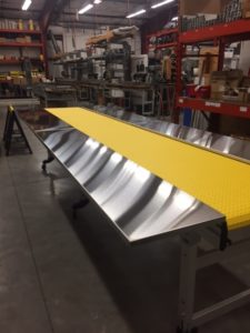 fold down conveyor - stainless steel