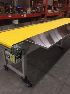 recessed belt fold down MEDICAL conveyor
