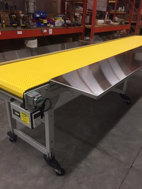 recessed belt fold down conveyor-min