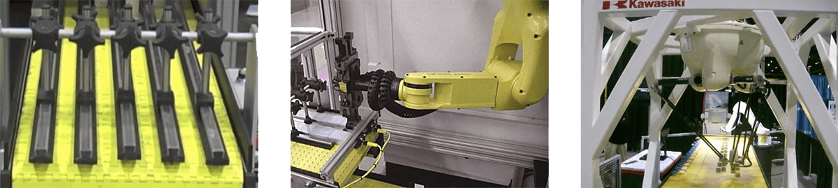 conveyor systems that interface with robotics