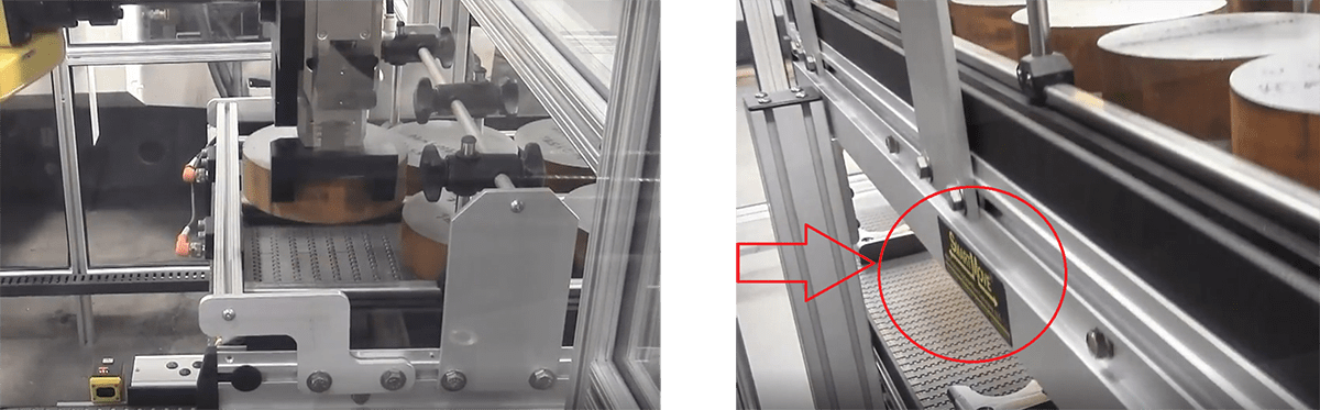 robotic interface conveyor for assembly machine