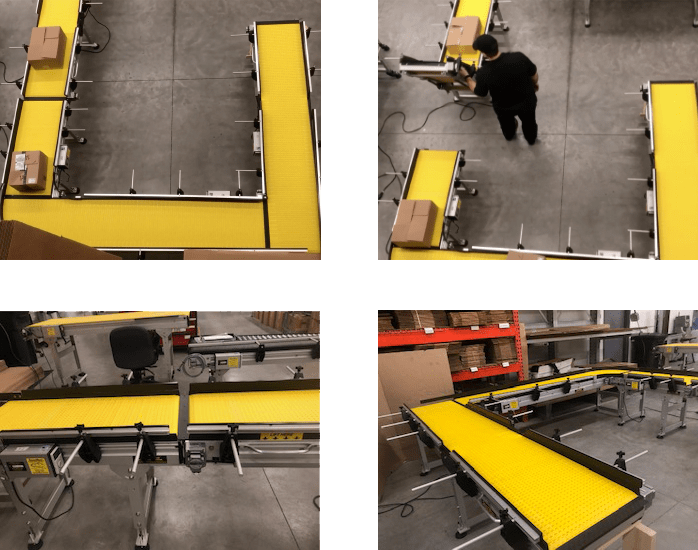 packaging conveyor with gate-min