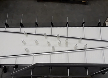 268) stainless washable singulating conveyor