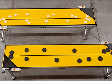 306) custom multi lane carousel – accumulation conveyors