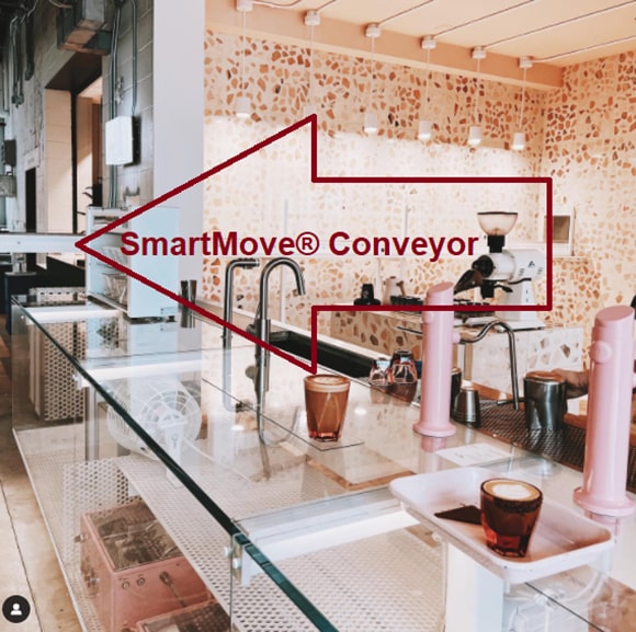 Smartmove® ​​Coffee Conveyor - Accumulation for beverages
