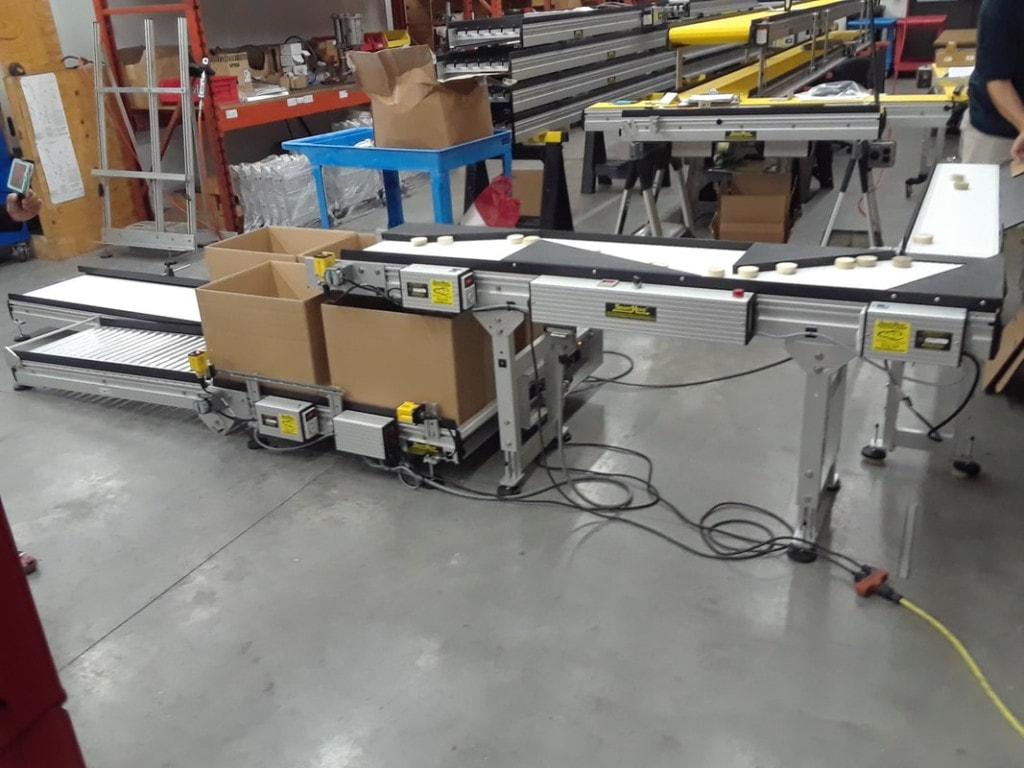 box filler singulation conveyor robotic