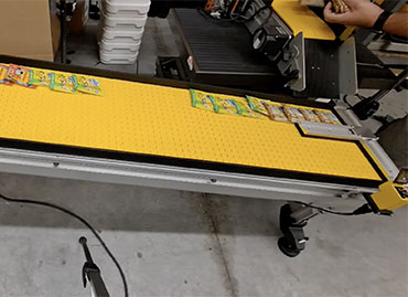 360) automated packaging conveyor – shingling