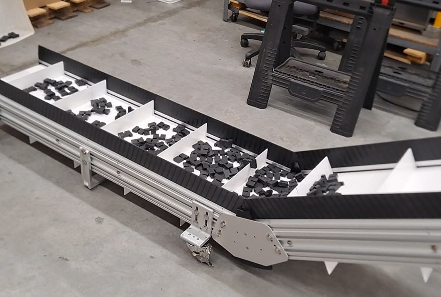 zx incline up over conveyor