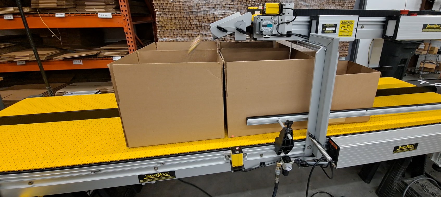 multi lane counting box filler packaging conveyor system