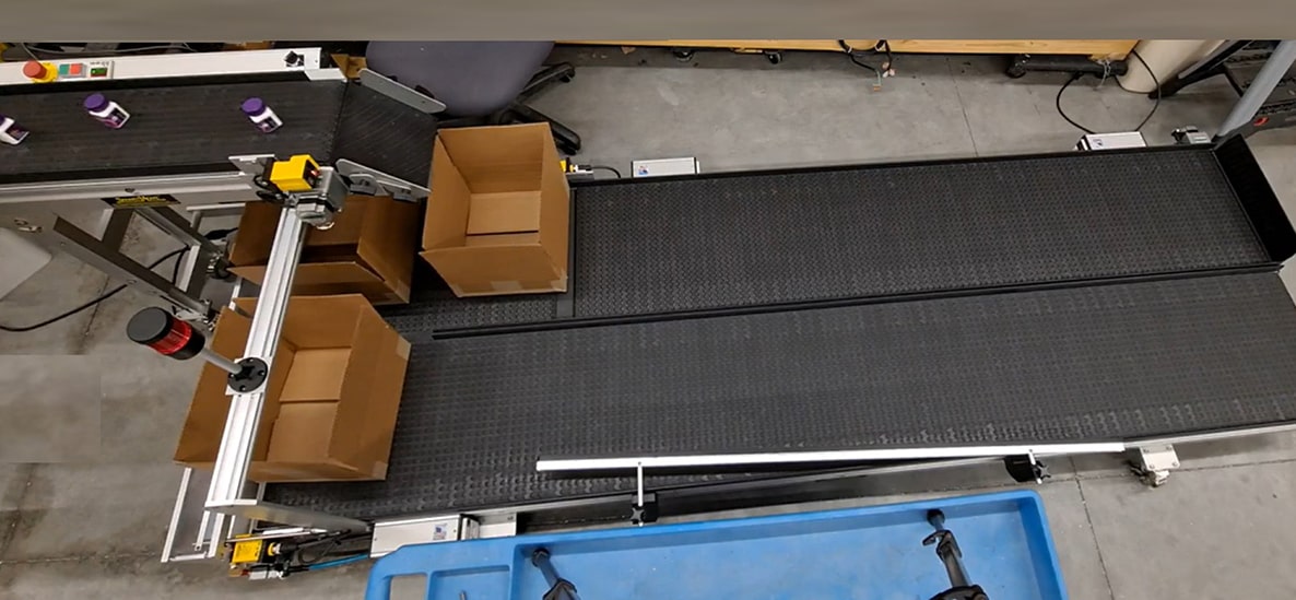 counting and boxing conveyor