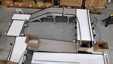413) count and box packaging conveyor