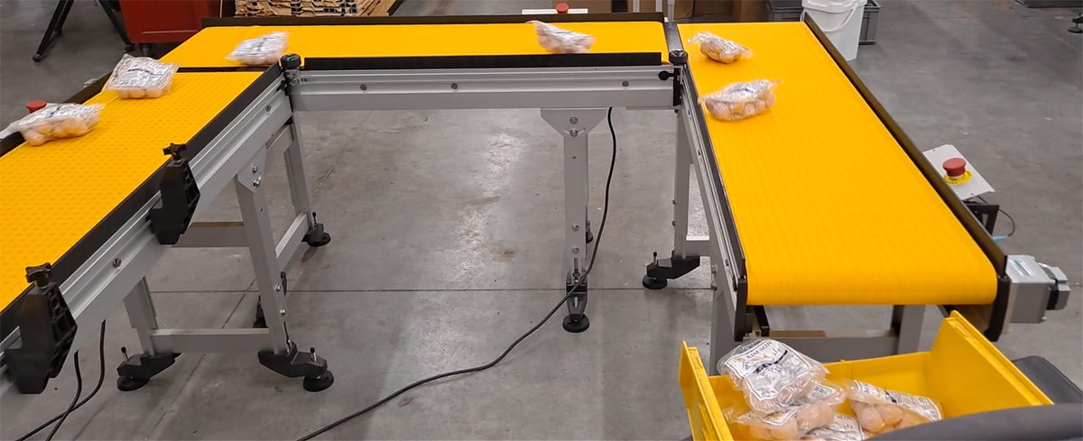 90 Degree Turn – Singulating Conveyor