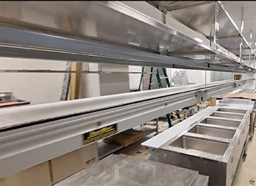 427) kitchen conveyor – food industry modular conveyor line