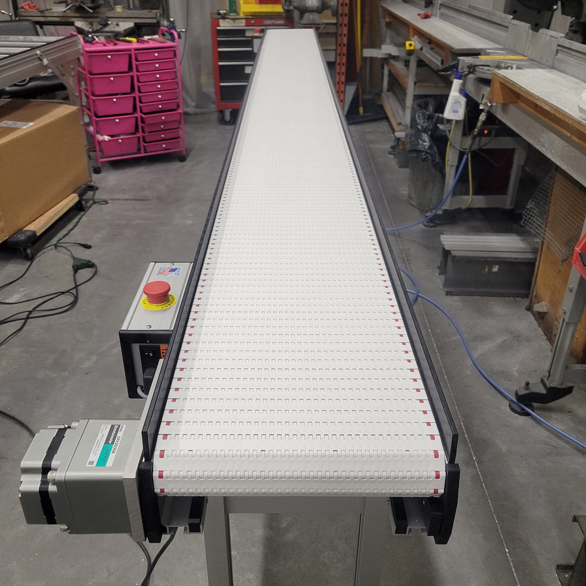 long line assembly conveyor - 1 amp high efficiency motor