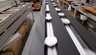 434) carousel accumulation cooling conveyor