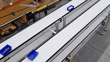436) large carousel accumulation pharmacy conveyor