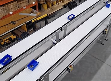 436) large carousel accumulation pharmacy conveyor